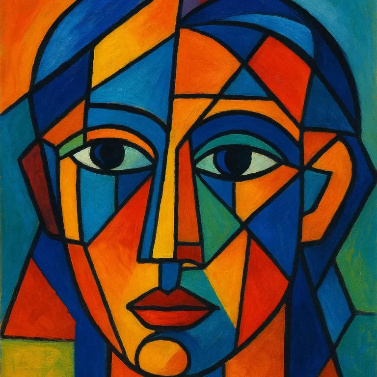 Como Criar Retratos Cubistas com Cores Vibrantes e Formas Geométricas